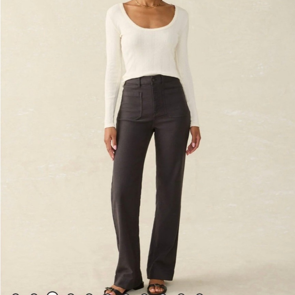 Faherty terry stretch patch pocket pants